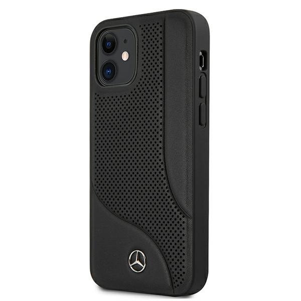 Mercedes MEHCP12SCDOBK iPhone 12 mini 5,4" black hardcase Leather Perforated Area (0)