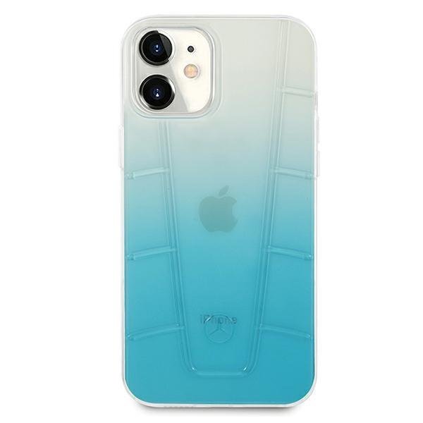 Mercedes MEHCP12SCLGBL iPhone 12 mini 5,4" blue hardcase Transparent Line (1)