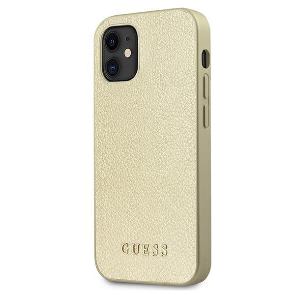 Apple iPhone 12 mini 5.4'' Guess Iridescent Case Cover (GUHCP12SIGLGO), Gold | Telefona Maciņš Vāks Apvalks Bampers (0)