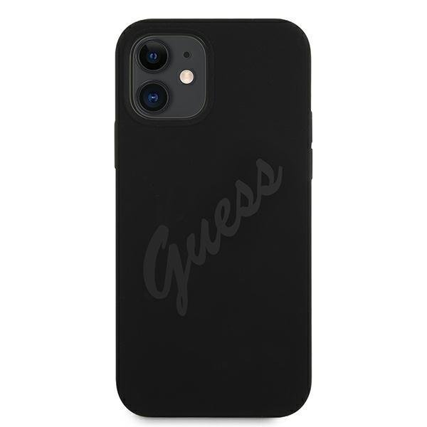 Apple iPhone 12 mini 5.4'' Guess Script Vintage Case Cover (GUHCP12SLSVSBK), Black | Telefona Maciņš Vāks Apvalks... (1)