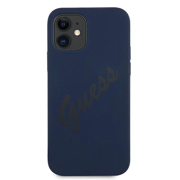 Apple iPhone 12 mini 5.4'' Guess Script Vintage Case Cover (GUHCP12SLSVSBL), Blue | Telefona Maciņš Vāks Apvalks... (1)