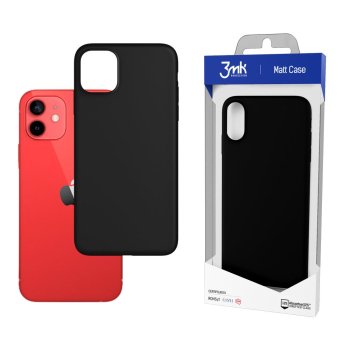 Apple iPhone 12 mini 5.4" 3MK Matt Case Cover, Black | Matēts Telefona Maciņš Vāks Apvalks Bampers