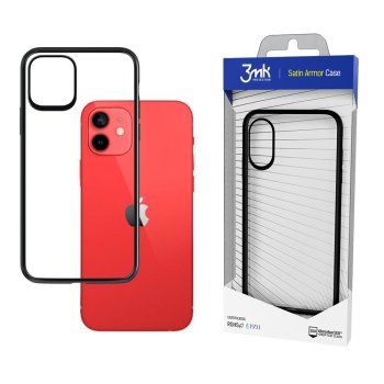 Apple iPhone 12 mini 5.4" 3MK Satin Armor Case Cover, Transparent | Telefona Maciņš Vāks Apvalks Bampers