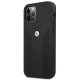 Apple iPhone 12 Pro Max 6,7\" BMW Leather Curve Perforate Case Cover (BMHCP12LRSPPK), Black | Telefona Maciņš Vāks...