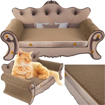 Kaķu skrāpis - dīvāns Purlov 24285 | Cat Scratcher Sofa