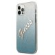 Apple iPhone 12 Pro Max 6.7\'\' Guess Gradient Script Case Cover (GUHCP12LPCUGLSBL), Blue | Telefona Maciņš Vāks...