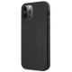 Mercedes iPhone 12 Pro Max vāciņš AMG Leather Hot Stamped, melns