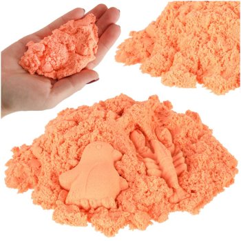 Kinētiskās smiltis 1kg maisiņā, Oranžā krāsā | Kinetic Sand