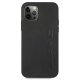 Mercedes iPhone 12 Pro Max vāciņš AMG Leather Hot Stamped, melns