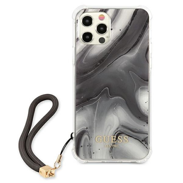 Apple iPhone 12 Pro Max 6.7'' Guess Marble Collection Case Cover (GUHCP12LKSMAGR), Grey | Telefona Maciņš Vāks... (1)