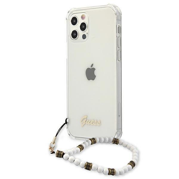 Apple iPhone 12 Pro Max 6.7'' Guess White Pearl Case Cover (GUHCP12LKPSWH), Transparent | Telefona Maciņš Vāks... (0)