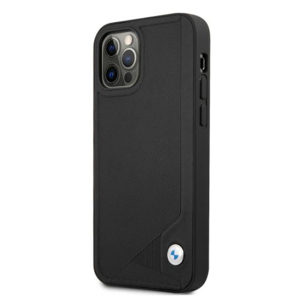 Apple iPhone 12 Pro Max 6,7" BMW Leather Deboss Case Cover (BMHCP12LRCDPK), Black | Telefona Maciņš Vāks Apvalks... (0)