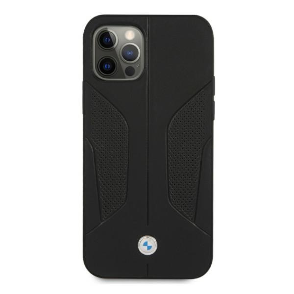Apple iPhone 12 Pro Max 6,7" BMW Leather Perforate Sides Case Cover (BMHCP12LRSCSK), Black | Telefona Maciņš Vāks... (1)