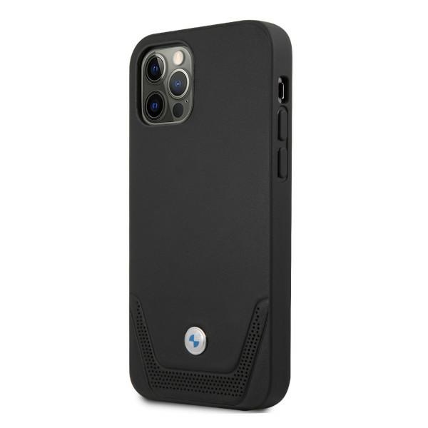 Apple iPhone 12 Pro Max 6,7" BMW Leather Perforate Case Cover (BMHCP12LRSWPK), Black | Telefona Maciņš Vāks Apvalks... (0)