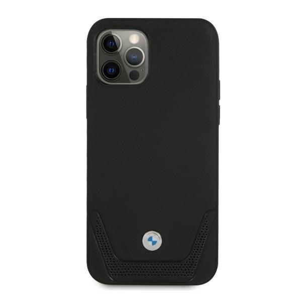 Apple iPhone 12 Pro Max 6,7" BMW Leather Perforate Case Cover (BMHCP12LRSWPK), Black | Telefona Maciņš Vāks Apvalks... (1)