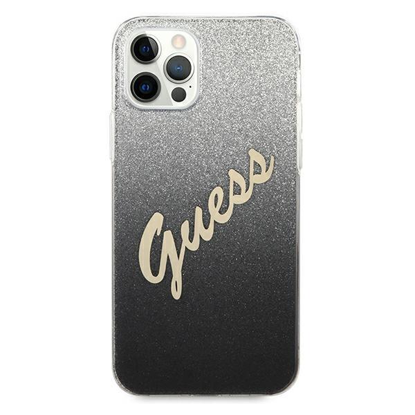 Apple iPhone 12 Pro Max 6.7'' Guess Gradient Script Case Cover (GUHCP12LPCUGLSBK), Black | Telefona Maciņš Vāks... (1)