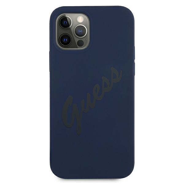 Apple iPhone 12 Pro Max 6.7'' Guess Script Vintage Case Cover (GUHCP12LLSVSBL), Blue | Telefona Maciņš Vāks Apvalks... (1)