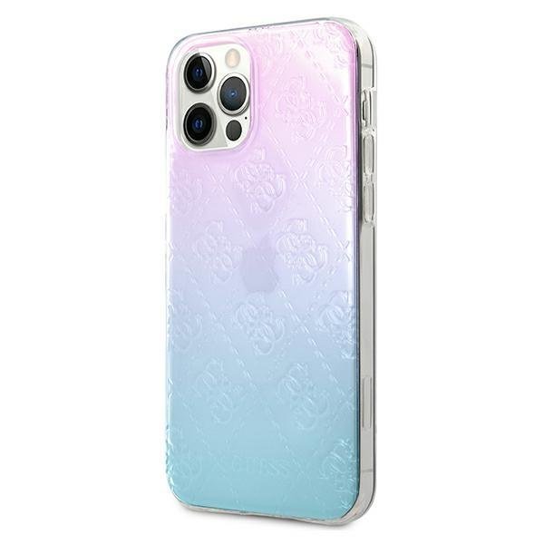 Apple iPhone 12 Pro Max 6,7" Guess 4G 3D Pattern Collection Case Cover (GUHCP12L3D4GGBP), Blue&Pink | Telefona Maciņš... (0)