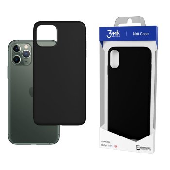 Apple iPhone 12 Pro Max 6.7" 3MK Matt Case Cover, Black | Matēts Telefona Maciņš Vāks Apvalks Bampers