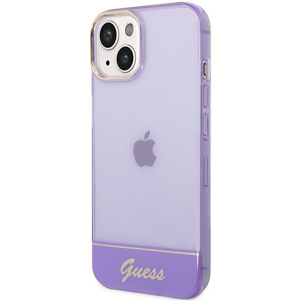 Apple iPhone 14 Plus 6.7'' Guess Translucent Case Cover (GUHCP14MHGCOU), Purple | Telefona Maciņš Vāks Apvalks... (0)