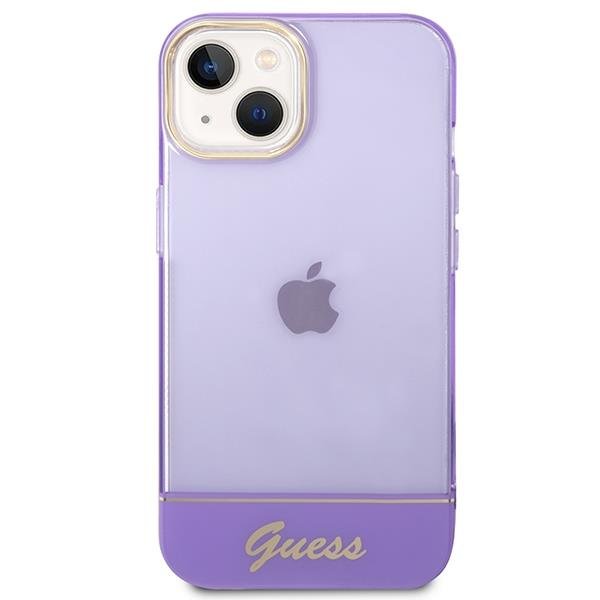 Apple iPhone 14 Plus 6.7'' Guess Translucent Case Cover (GUHCP14MHGCOU), Purple | Telefona Maciņš Vāks Apvalks... (1)