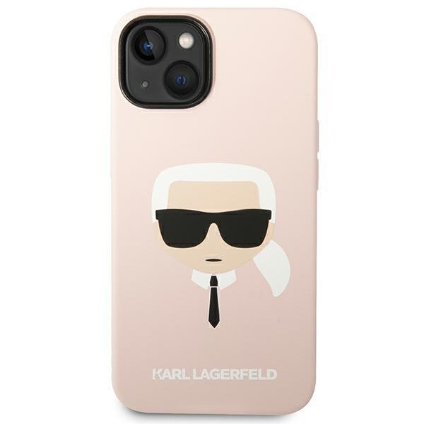 Apple iPhone 14 Plus 6.7'' Karl Lagerfeld Silicone Karl`s Head Magsafe Case Cover (KLHMP14MSLKHLP), Pink | Telefona... (1)