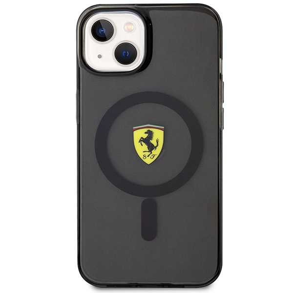 Ferrari FEHMP14MURKK iPhone 14 Plus 6.7" black/black hardcase Translucent Magsafe (1)