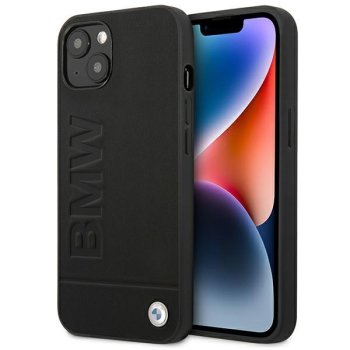 Apple iPhone 14 Plus 6,7" BMW Leather Stamp Case Cover (Bmhcp14msllbk), Black | Telefona Maciņš Vāks Apvalks Bampers