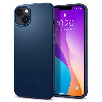 Apple iPhone 14 Plus 6.7'' Spigen Thin Fit Cover Case, Navy Blue | Telefona Vāciņš Maciņš Maks Apvalks Bampers