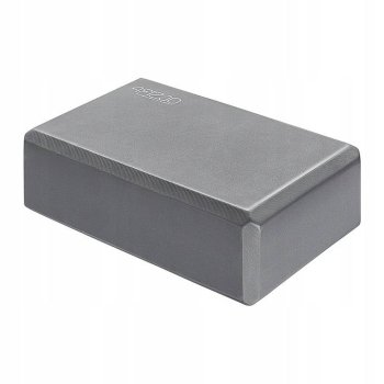4Fizjo Jogas Klucis Bloks Paliknis Stabilizācijas Kubs Vingrinājumiem 23x15x7.6cm, Pelēks | Fitness Cube Yoga Block