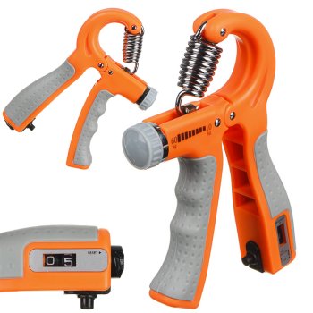 Rokas plaukstas trenažieris espanders, regulējams ar skaitītāju, 10-60 kg | Hand Gripper Exerciser Expander