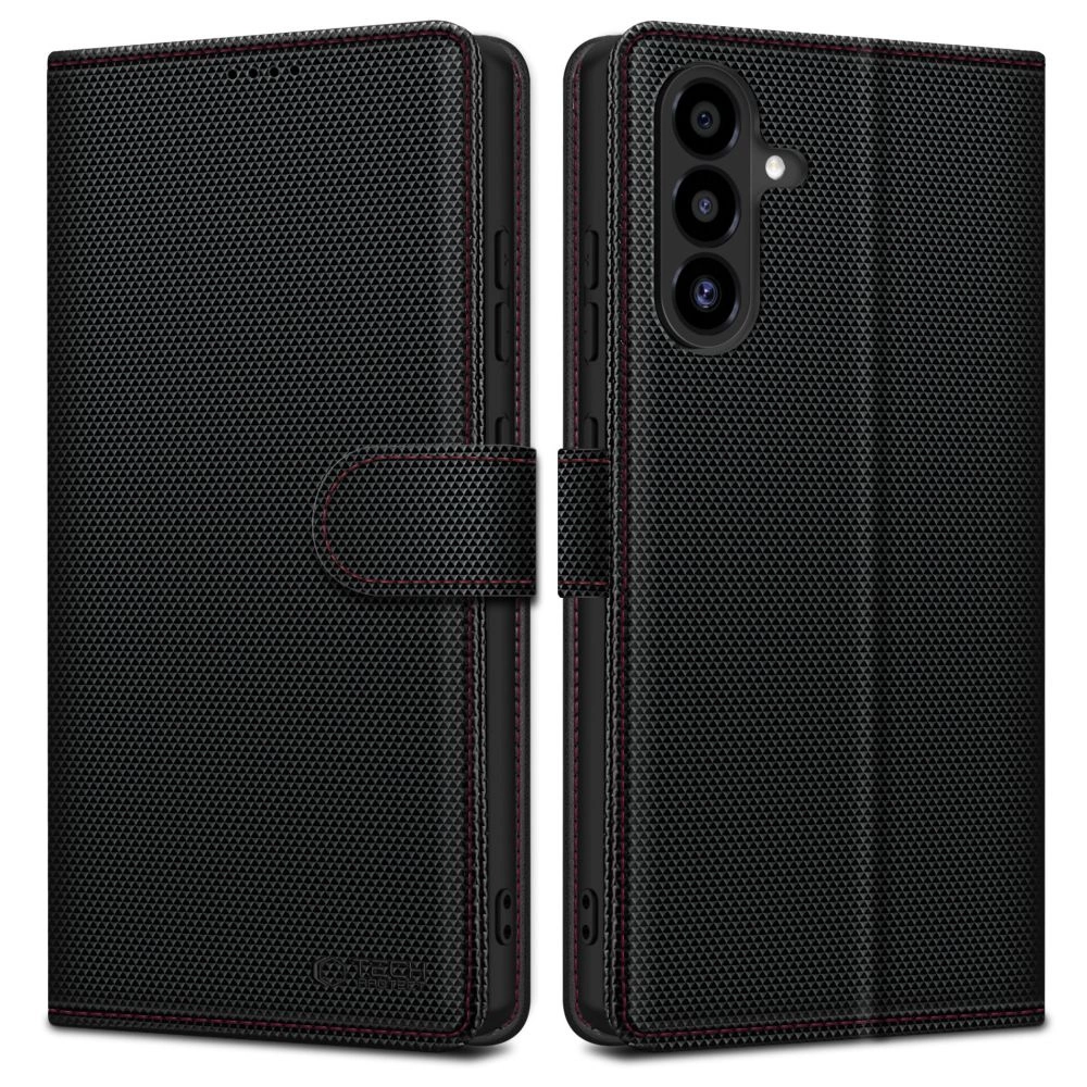 Tech-Protect Wallet RS maciņa vāciņš Samsung Galaxy A56 5G - Melns | Phone Case Cover Black