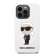 Apple iPhone 14 Pro Max 6.7\" Karl Lagerfeld Silicone Ikonik Case Cover, White | Telefona Maciņš Vāks Apvalks Bampers