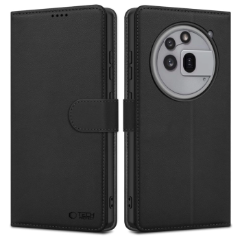 Nothing Phone (3a) Pro Tech-Protect Wallet Book Case Cover, Black | Telefona Vāciņš Maciņš Apvalks Grāmatiņa