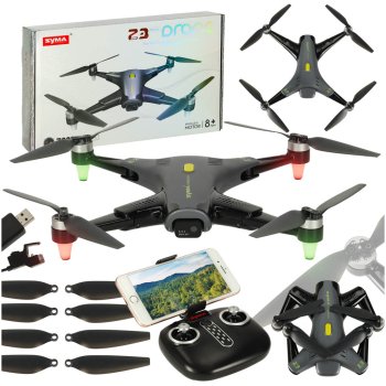 RC drons Syma Z3PRO 2.4GHz 4CH ar Wi-Fi kameru, melns