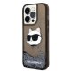Apple iPhone 14 Pro Max 6.7\" Karl Lagerfeld Glitter Choupette Head Case Cover (KLHCP14XLNCHCK), Black | Telefona...
