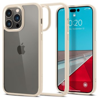 Apple iPhone 14 Pro Max 6.7'' Spigen Ultra Hybrid Case Cover, Sand Beige | Telefona Vāciņš Maciņš Maks Apvalks...