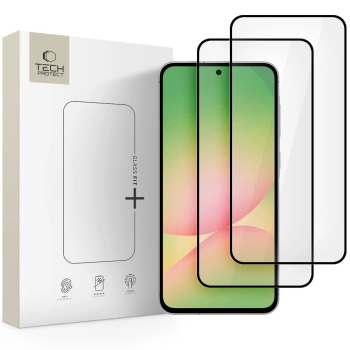 Samsung Galaxy A36 ( SM-A366E / DS ) / Galaxy A56 ( SM-A566B / DS ) Tech-Protect Glass Fit+ Full Tempered Glass 2x | Pilns Ekrāna Aizsargstikls 2 gab.