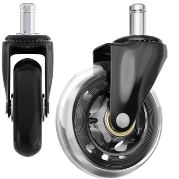 Krēsla Gumijas Riteņis ar Gultņiem 1 gab., 11mm | Rubber Chair Wheel with Bearings