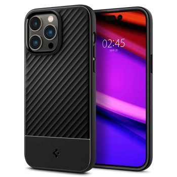 Apple iPhone 14 Pro Max 6.7'' Spigen Core Armor Case Cover, Black | Telefona Maciņš Vāks Apvalks Bampers