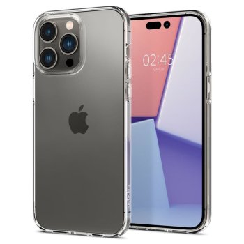 Apple iPhone 14 Pro Max 6.7'' Spigen Liquid Crystal TPU Case Cover, Transparent | Telefona Maciņš Vāks Apvalks...