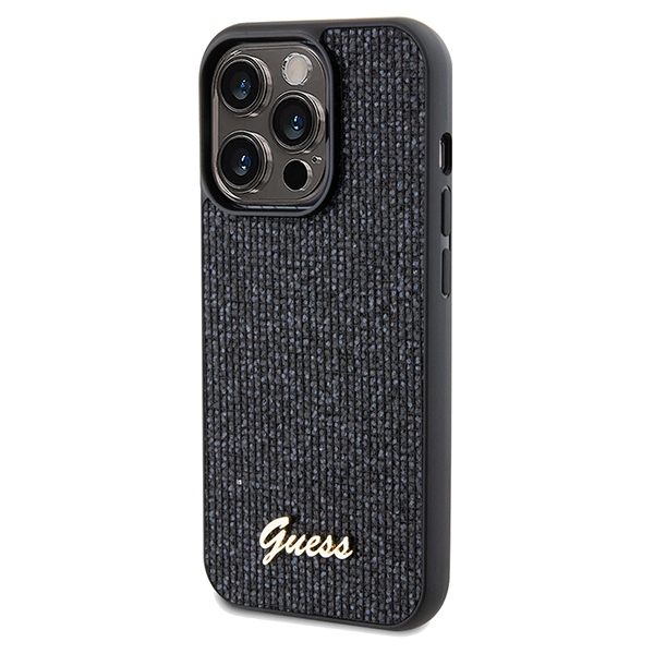 Apple iPhone 14 Pro Max 6.7'' Guess Disco Metal Script Case Cover, Black | Telefona Maciņš Vāks Apvalks Bampers (0)