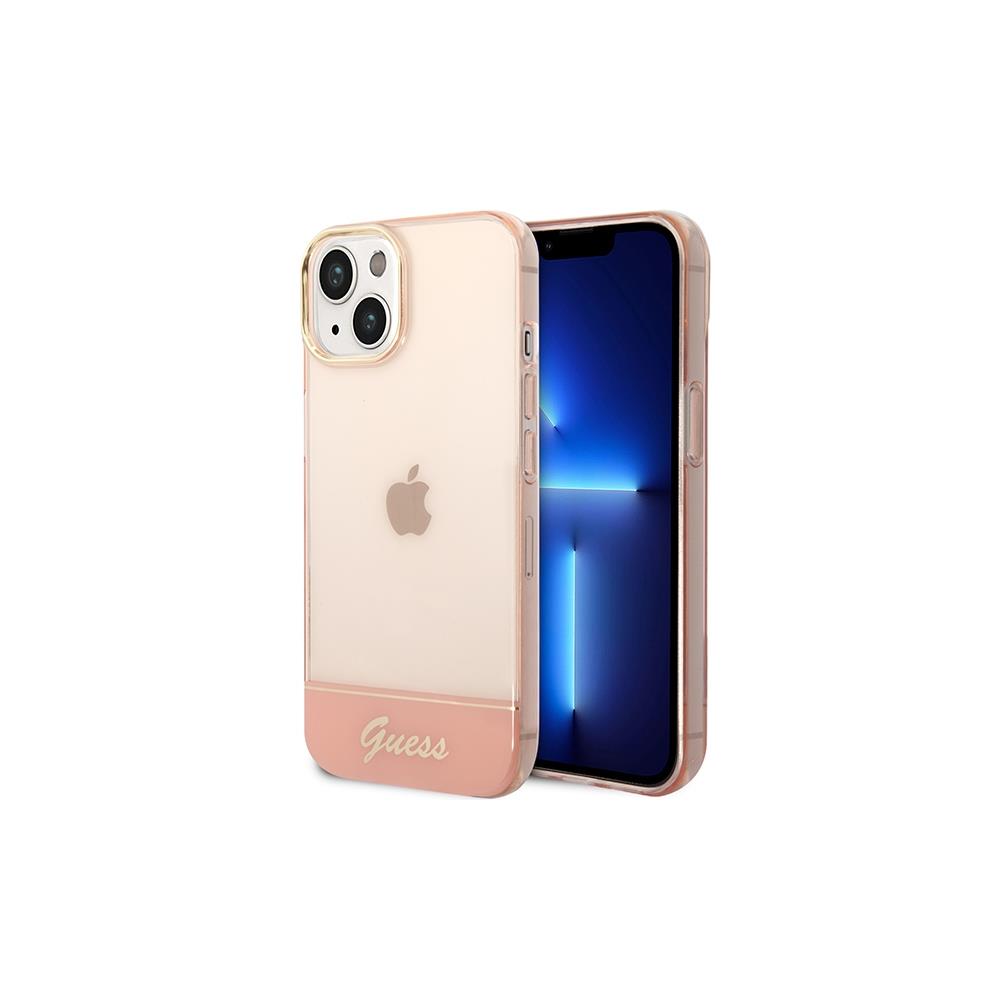 Guess Translucent iPhone 14 Pro Max 6.7" vāciņš - rozā | Case Pink (0)