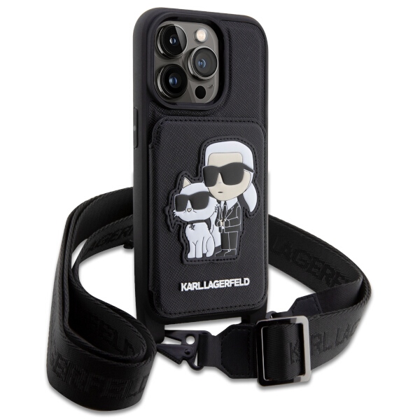 Karl Lagerfeld KLHCP14XCSAKCPMK iPhone 14 Pro Max maciņš – melns | Phone Case Cover (1)