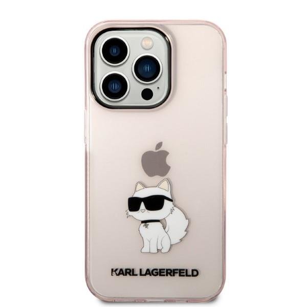 Apple iPhone 14 Pro Max 6.7" Karl Lagerfeld Ikonik Choupette Case Cover, Pink | Telefona Maciņš Vāks Apvalks Bampers (1)