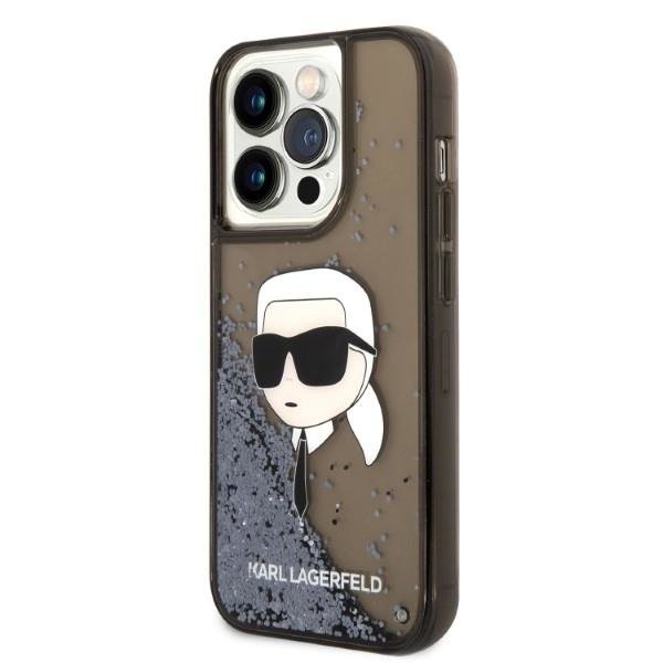Apple iPhone 14 Pro Max 6.7" Karl Lagerfeld Glitter Karl's Head Case Cover, Black | Telefona Maciņš Vāks Apvalks... (0)