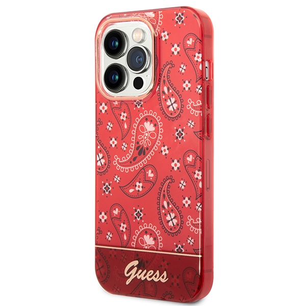 Apple iPhone 14 Pro Max 6.7'' Guess Bandana Paisley Case Cover (GUHCP14XHGBNHR), Red | Telefona Maciņš Vāks Apvalks... (0)