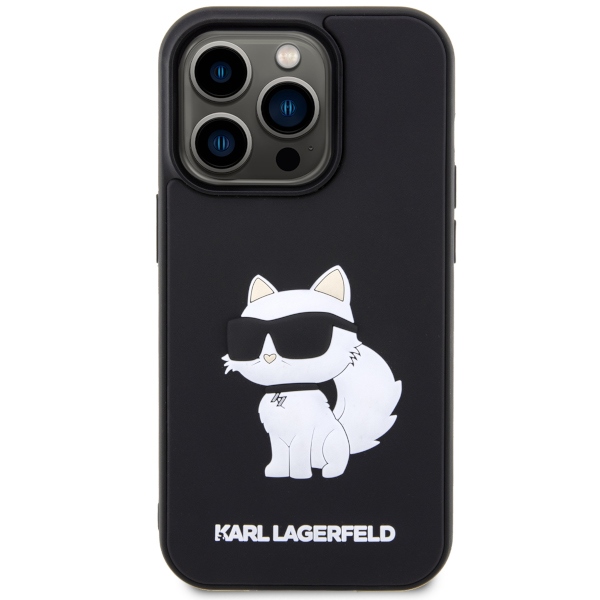 Apple iPhone 14 Pro Max 6.7" Karl Lagerfeld 3D Rubber Choupette Case Cover (KLHCP14X3DRKHNK), Black | Telefona Maciņš... (1)