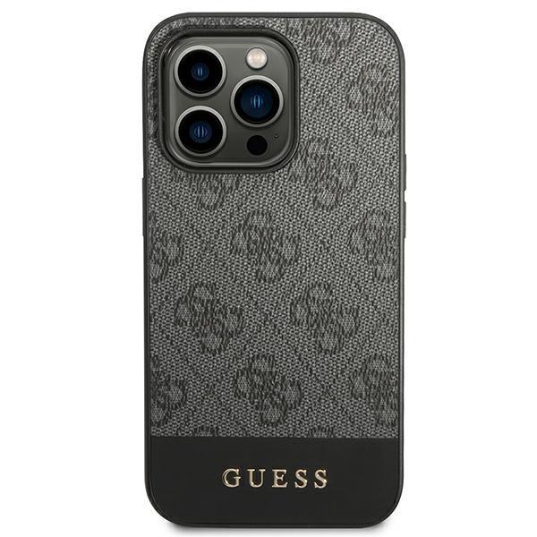 Apple iPhone 14 Pro Max 6,7" Guess 4G Stripe Collection Case Cover (Guhcp14xg4glgr), Grey | Telefona Maciņš Vāks... (1)