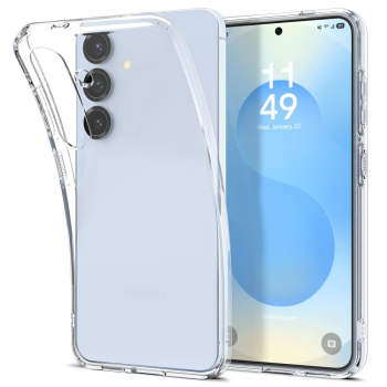 Samsung Galaxy S25 ( SM-S931 ) Spigen Liquid Crystal TPU Case Cover, Transparent | Telefona Maciņš Vāks Apvalks Bampers